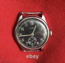 WWII German Army Helvetia Military Wristwatch Antique Swiss 80 Years Old