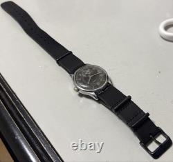 WWII German Army Helvetia Military Wristwatch Antique Swiss 80 Years Old
