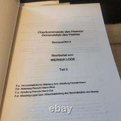 WWII German Army High Command Federal, Archival Aids, Werner Loos Koblenz 1988