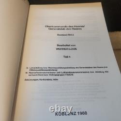 WWII German Army High Command Federal, Archival Aids, Werner Loos Koblenz 1988