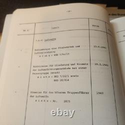 WWII German Army High Command Federal, Archival Aids, Werner Loos Koblenz 1988