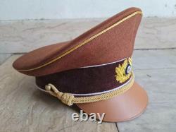 WWII German Army Infantry Officer's Visor Cap Schirmmütze -KHAKHI