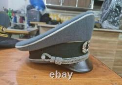 WWII German Army Infantry Officer's Visor Cap Schirmmütze replica