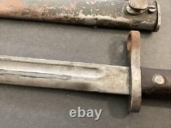 WWII German Army K98 Combat Bayonet 15020 With Scabbard WW2 Free Ship