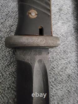 WWII German Army K98 Field Bayonet'EuF Horster' w Carl Eickhorn Scabbard c-x