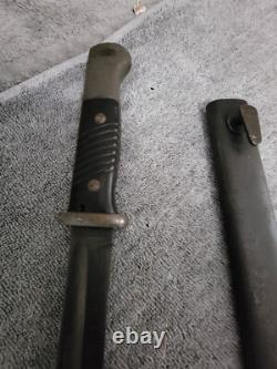 WWII German Army K98 Field Bayonet'EuF Horster' w Carl Eickhorn Scabbard c-x