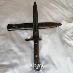 WWII German Army K98 Mauser Combat Bayonet With Muzzle Ring Scabbard WW2 Patina