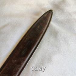 WWII German Army K98 Mauser Combat Bayonet With Muzzle Ring Scabbard WW2 Patina