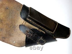 WWII German Army Leather Belt Holster