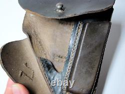 WWII German Army Leather Belt Holster