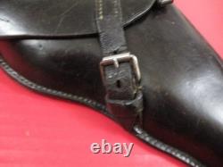 WWII German Army Leather Holster P08 Luger Pistol Mrkd eqr over 42 NICE