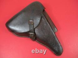 WWII German Army Leather Holster P08 Luger Pistol WaA47 Eagle Proof NICE
