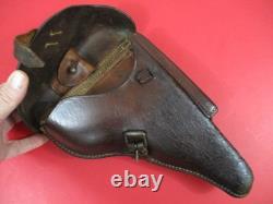 WWII German Army Leather Holster P08 Luger Pistol WaA47 Eagle Proof NICE