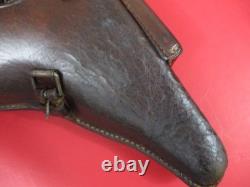 WWII German Army Leather Holster P08 Luger Pistol WaA47 Eagle Proof NICE