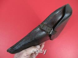 WWII German Army Leather Holster P08 Luger Pistol WaA47 Eagle Proof NICE
