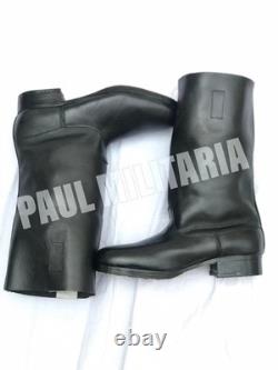 WWII German Army Leather Jack Boots (with heel plate)