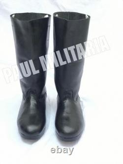 WWII German Army Leather Jack Boots (with heel plate)