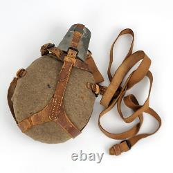 WWII German Army Medic M31 Canteen Cup & Strap Bottle WW2 Medical READ