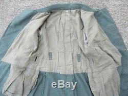WWII German Army Model 40 Wool Overcoat with Field Grey Collar