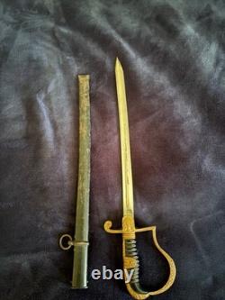 WWII German Army Officer Sword Saber Solingen Custom Monogram TG Scabbard