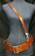 Wwii German Army Officer's Double Claw Belt With Over The Shoulder Strap