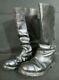 Wwii German Army Officers / Nco Black Leather Boots Hobnails War-time Original