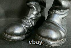 WWII German Army Officers / NCO Black Leather Boots Hobnails War-Time Original