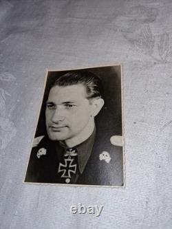 WWII German Army Panzer Ace Jans Joachim Weissflog Photo Knights Cross