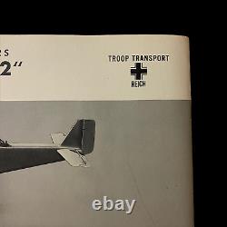 WWII German Army Troop Transport Luftwaffe Paratrooper Junkers JU 52 ID Poster