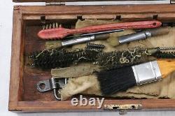 WWII German Army Unit Marked Wooden Box Gun Cleaning Kit