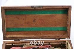 WWII German Army Unit Marked Wooden Box Gun Cleaning Kit