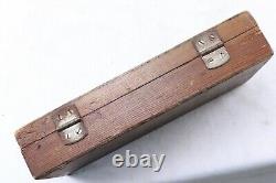 WWII German Army Unit Marked Wooden Box Gun Cleaning Kit