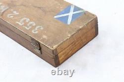 WWII German Army Unit Marked Wooden Box Gun Cleaning Kit