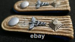 WWII German Army Wehrmacht Administrative Officials Shoulder Boards Oberleutnant