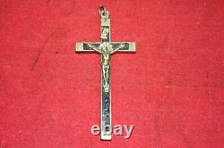 WWII German Army Wehrmacht Officers Big Pectoral Catholic Cross Pendant