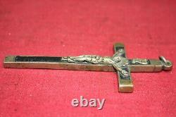 WWII German Army Wehrmacht Officers Big Pectoral Catholic Cross Pendant