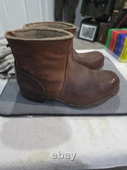 WWII German Army, Wehrmacht Sentry Winter Boots Cut Down Maker Marked Original