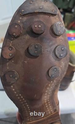 WWII German Army, Wehrmacht Sentry Winter Boots Cut Down Maker Marked Original