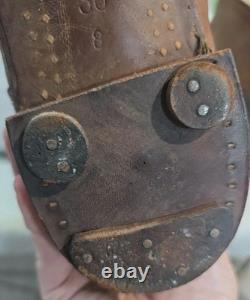 WWII German Army, Wehrmacht Sentry Winter Boots Cut Down Maker Marked Original
