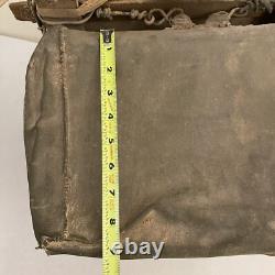 WWII German Army Wood Frame Radio Bag Tasche Wehrmacht leather RARE 22 Axis