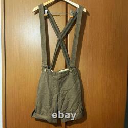 WWII German Army Wool Trousers with Suspenders Brown Original Me