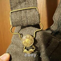 WWII German Army Wool Trousers with Suspenders Brown Original Me