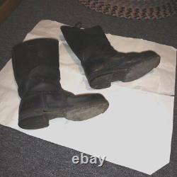 WWII German Army field boots 100% original NCO Leather soles with rubber heel