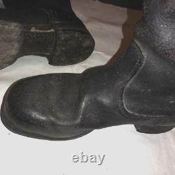 WWII German Army field boots 100% original NCO Leather soles with rubber heel