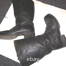 WWII German Army field boots 100% original NCO Leather soles with rubber heel