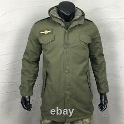 WWII German Coat Hooded Military Jacket Parka