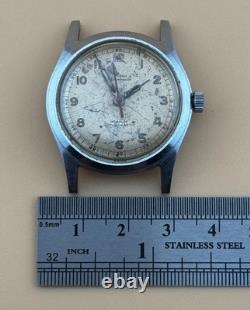 WWII German DH Military Watch H. Moser Vintage Swiss Army Wristwatch