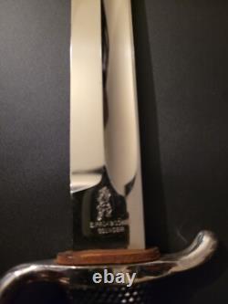 WWII German E. Pack & Sohne Solingen Short Army Dress Bayonet +Scabbard & Frog