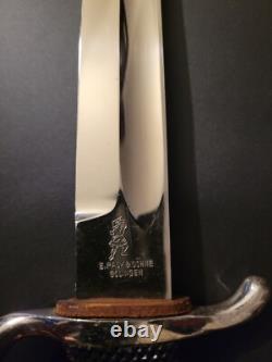 WWII German E. Pack & Sohne Solingen Short Army Dress Bayonet +Scabbard & Frog