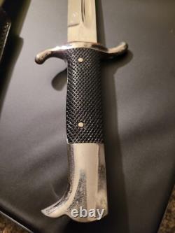 WWII German E. Pack & Sohne Solingen Short Army Dress Bayonet +Scabbard & Frog